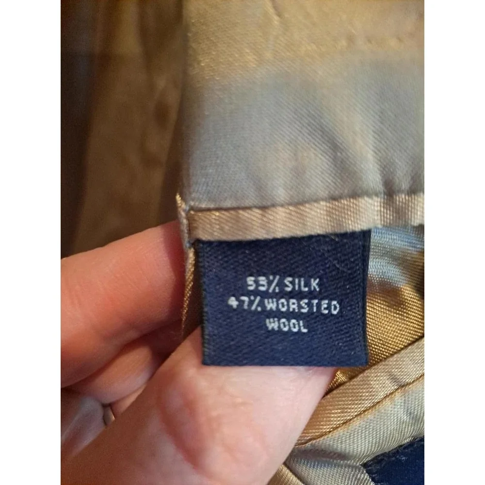 Brooks Brothers Tan Tweed 2 Button Silk/Worsted Wool‎ Size 46R